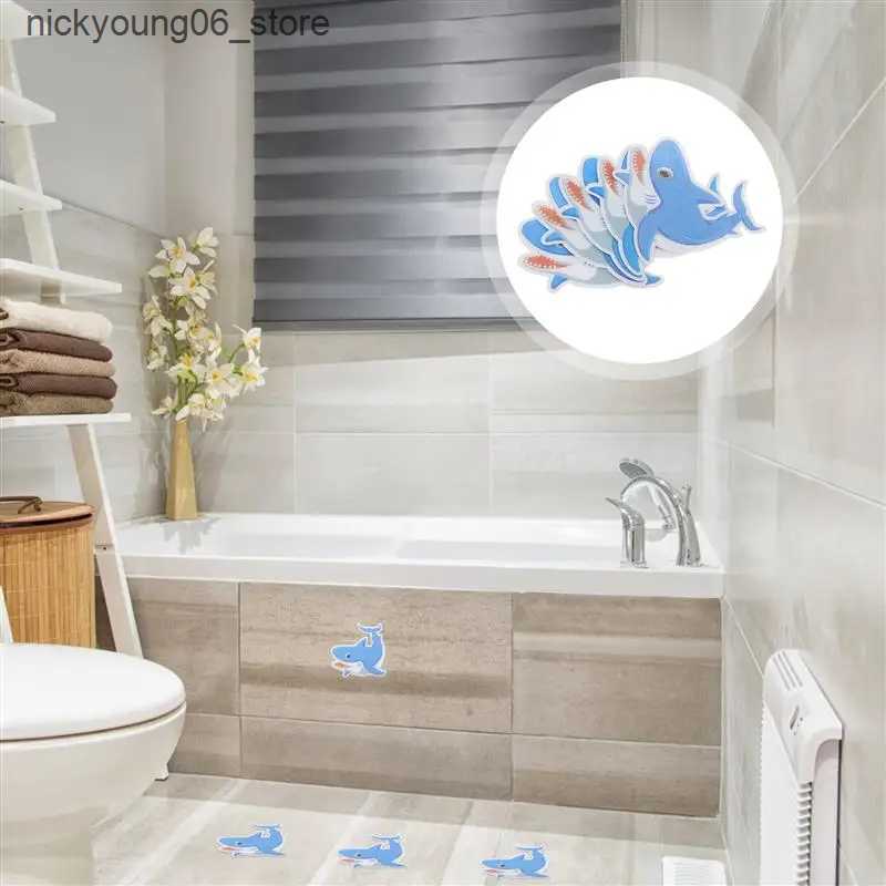 Non-Slip Bath Mats 5pcs Cartoon Tub Shower Anti Bath Stickers Creature Sea Bathroom Kids Sticker Decals Non Strips Bathtub Strip Anti-Skid Sticker L24