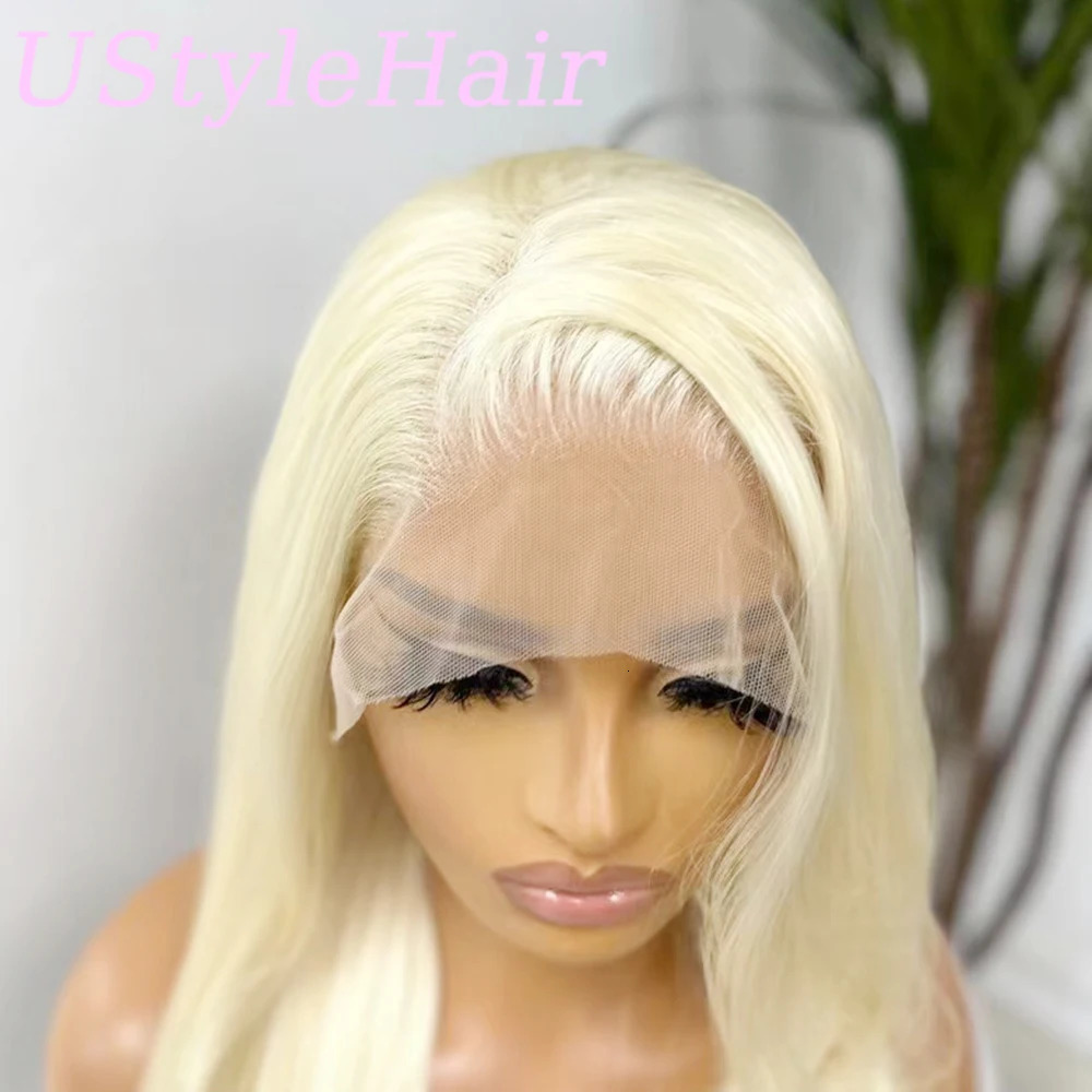UStyleHear 613 Womens blonde lace front wig long wavy wig heat-resistant synthetic fiber hair daily use 241007