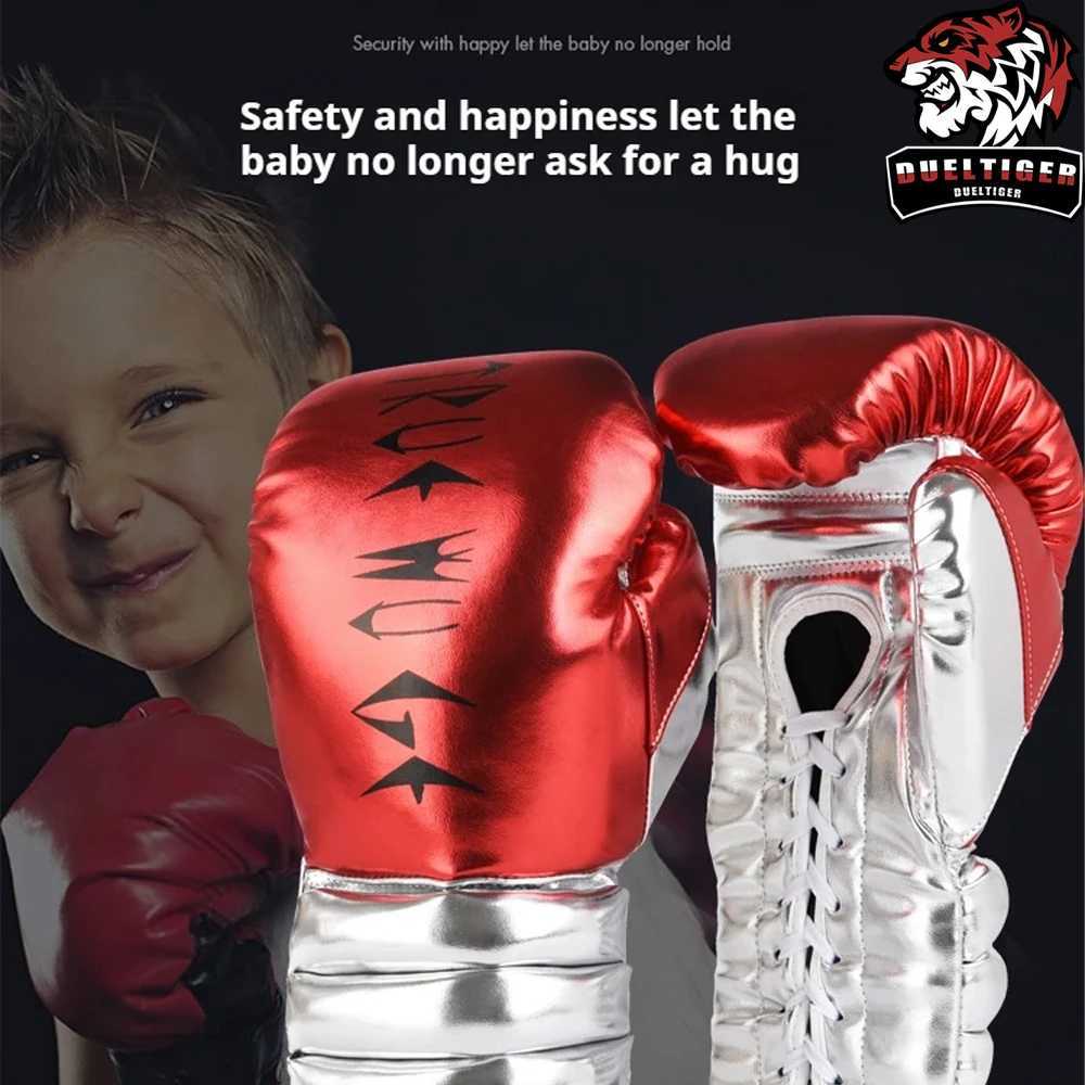 Dueltiger Adult Fiber Boxing Gloves Muay Thai Training Gloves Free Boxing Beach Bag Fighting Fitness Accessories W241010