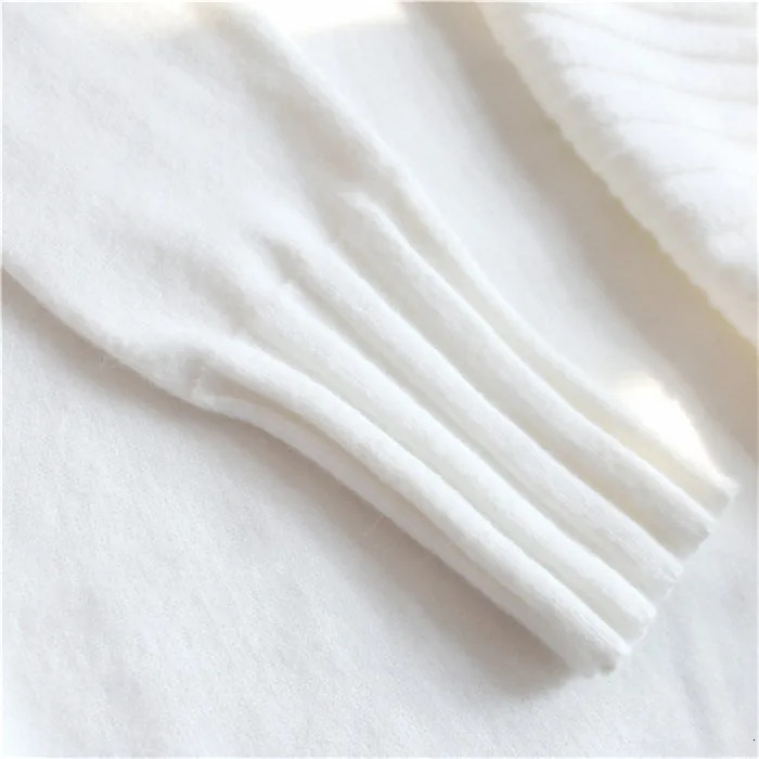 Knitted womens casual knitted top collar solid color round neck sweater autumn and winter soft retro pullout 241007