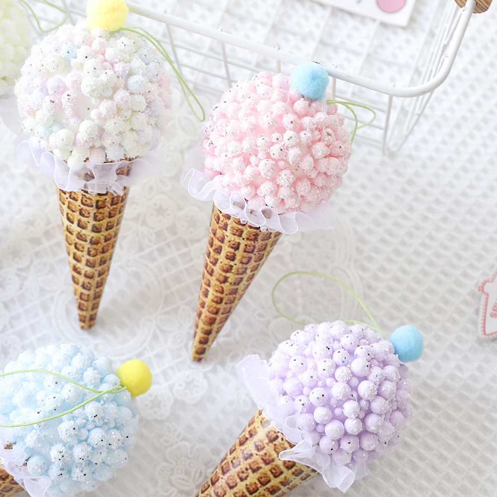 1/3 piece Christmas Macaron ice cream cone lollipop Christmas tree ball hanging celebration event Home New Year navigation Christmas decoration gift 2