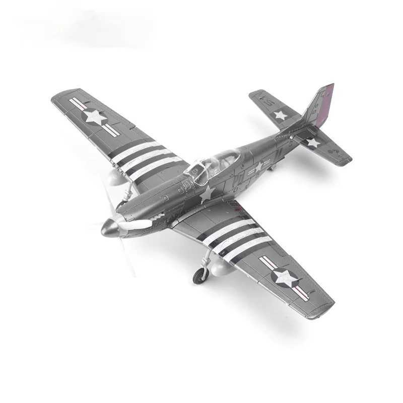 1/48 World War II P-51 Mustang Fighter Model Airplane Plastic Model Kit Simulation Assembly Military Aircraft ToyXJ241010