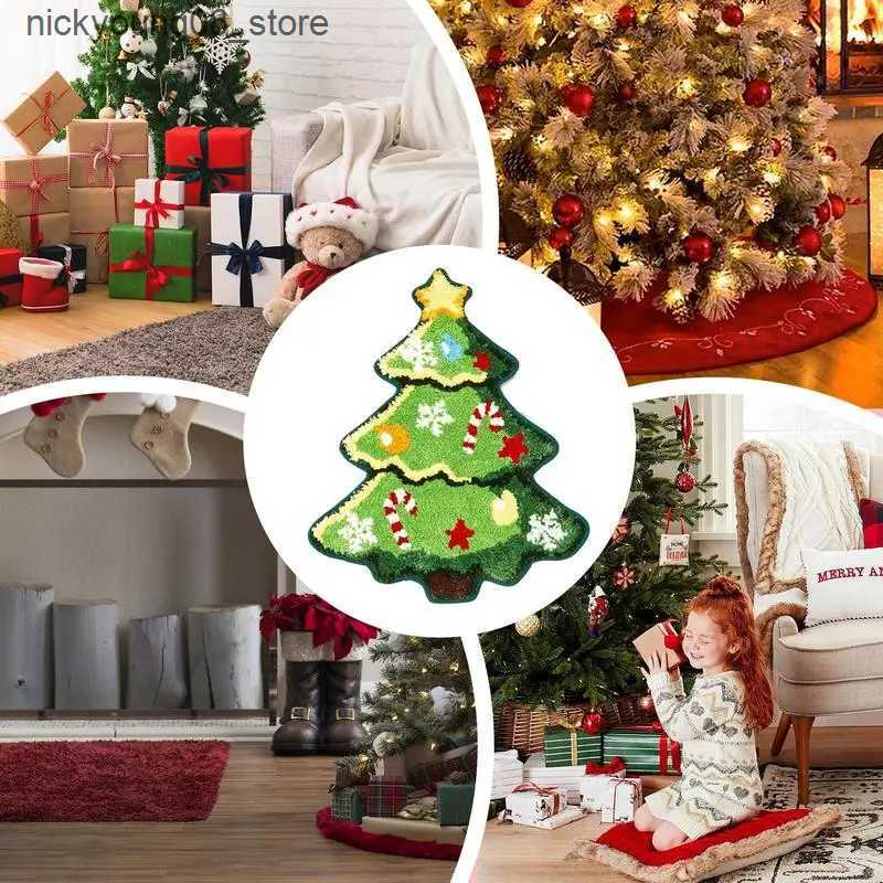 Non-Slip Bath Mats Christmas Bath Mat Cute Cartoon Winter Bathroom Rugs Home Bathroom Floor Mat Snowflake New Year Xmas Carpet For Bathroom L240910