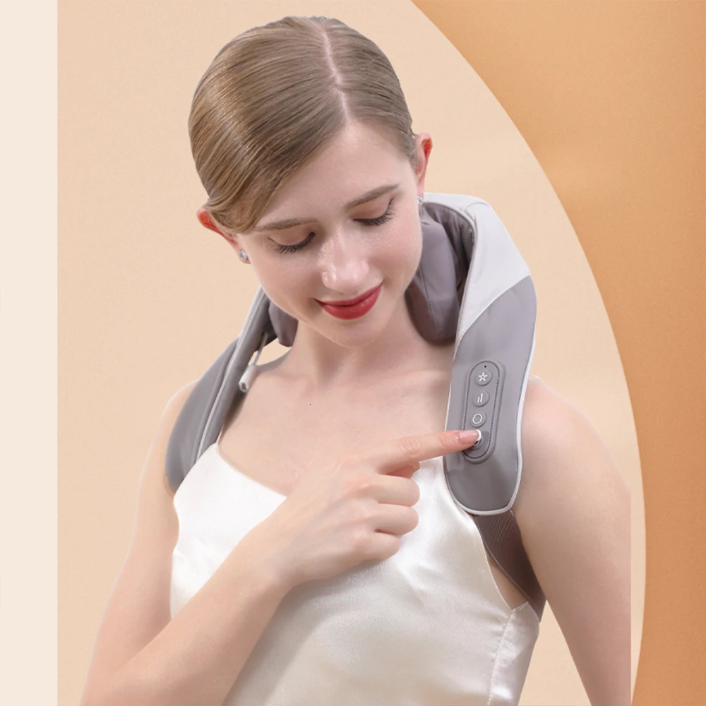 5D kneading finger pressure massager Shawl spine doctor back massager for relieving neck and shoulder pain heating neck massager 241008