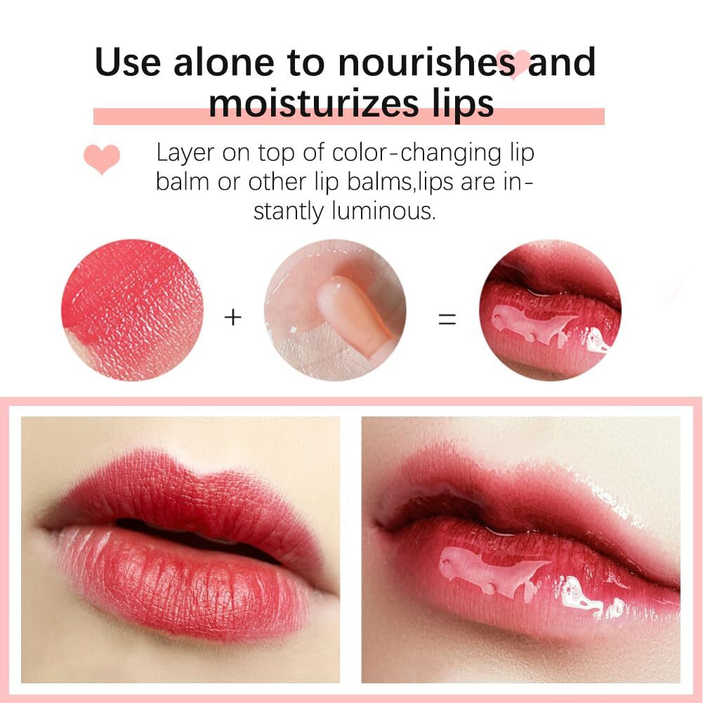 Fovcos Oil - Moisturizing and Tonifying Lip Gloss Cream, Cherry Color
