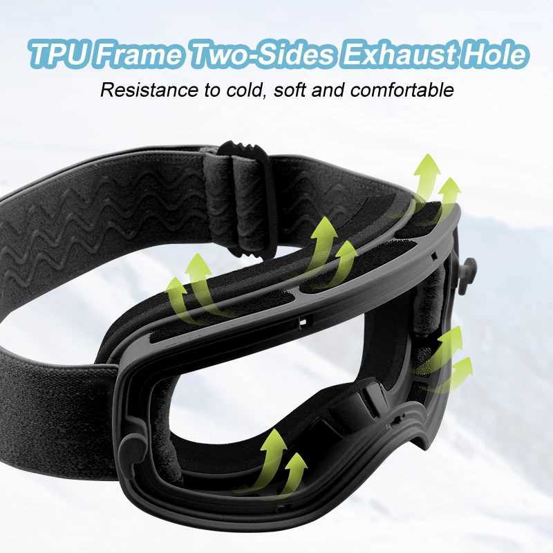 PHMAX childrens ski goggles winter ski goggles snow equipment snow goggles childrens winter anti fog ski goggles CL241010