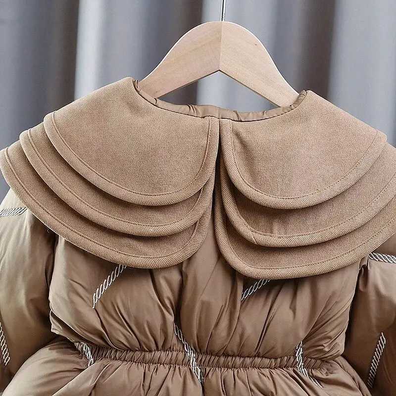 Down Coat Baby girl warm winter coat thick fashionable jacket girl coat childrens clothing H241010