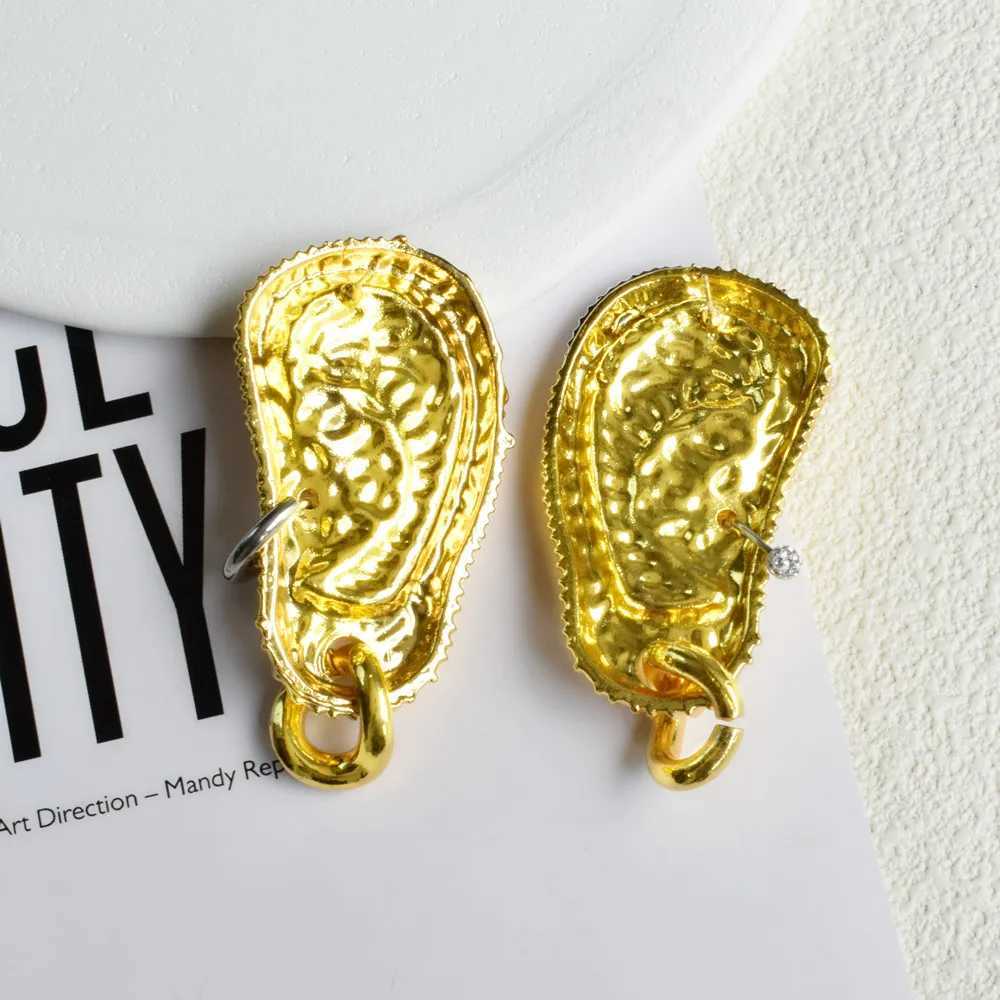 Dangle Chandelier Exaggerated metal gold-plated earrings womens shaped pendant fashionable jewelry vintage statementcessories H241010