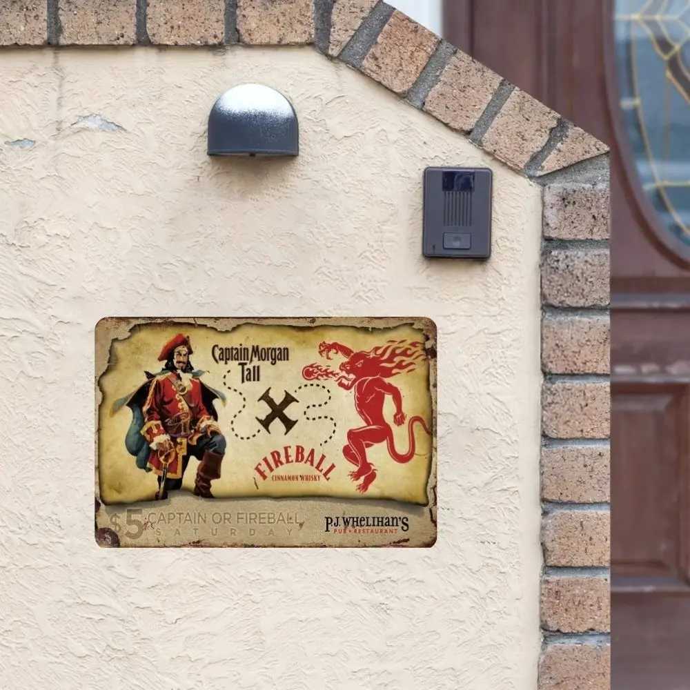 INEED Vintage Metal Signs Tin Sign Captain Morgan Poster Decor for Bar Pub Club Man Cave Wall Decoration Room Home DecorXJ241010