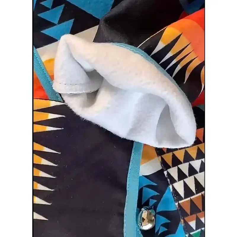 Mens Jackets And Coats Ins Spring/Autumn Printing Fashion Jacket Geometric Turn-down Collar Single Breasted Woolen Oversized Men LX241010