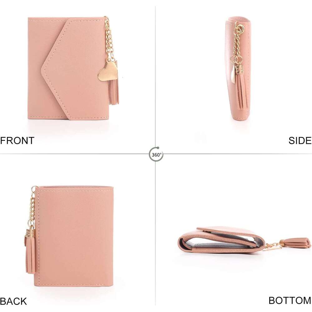 Small Wallet Women,Ultra Slim Pu Leather Credit Card Holder Clutch Wallets for Women