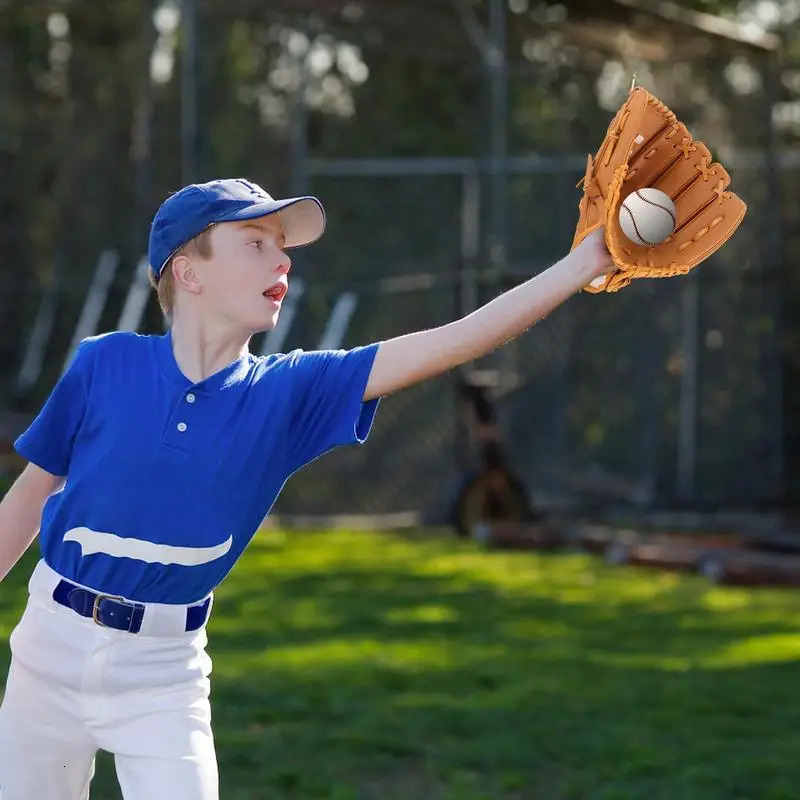 Baseball Glove Right Hand Throwing Baseball Gloves Baseball Catching and Pitching Training Tools for Baseball Beginner Youth 241010