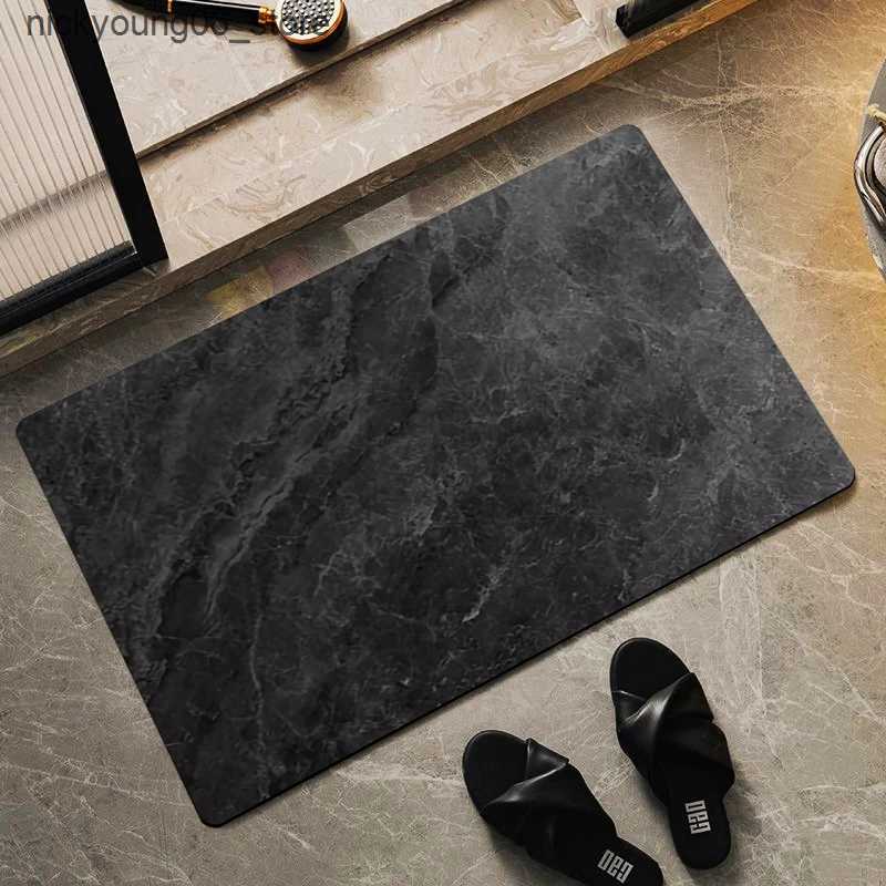 Non-Slip Bath Mats Non-slip Bath Mat Super Absorbent Bathroom Diatomite Mat Bath Rug Shower Room Entrance Doormat Toilet Foot Mat Bathroom Carpet L240