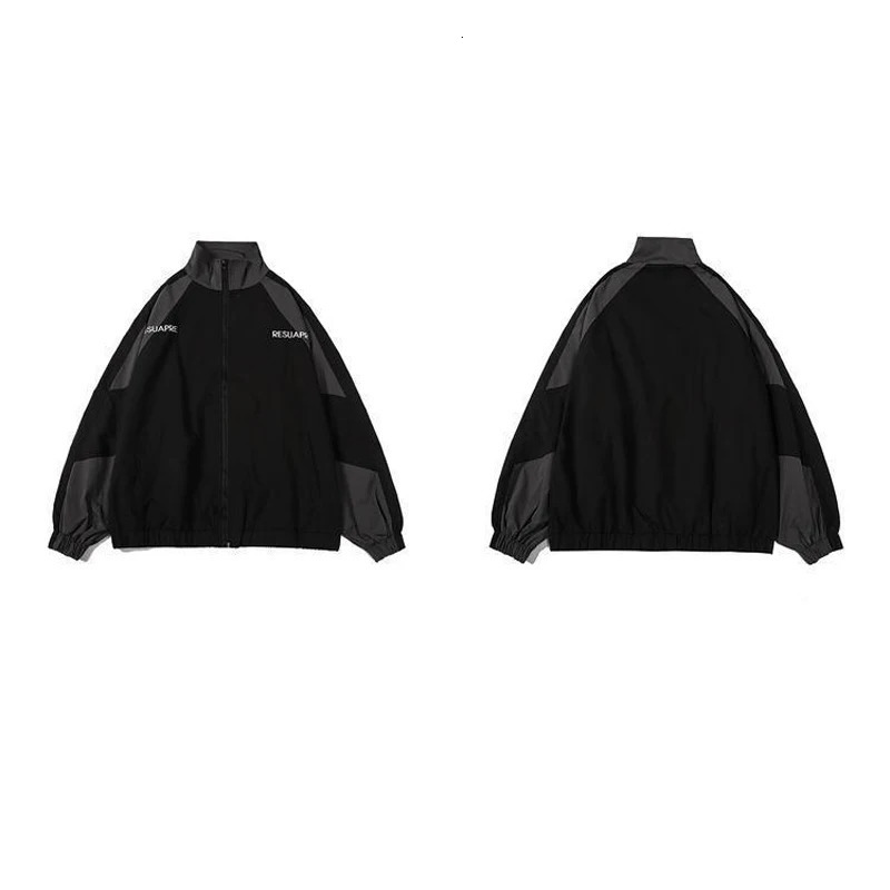 Deeptown Vintage Women Jackets Hip Hop Style Japanese Fashion Harajuku Patchwork Windbreak Streetwear Lightweight Female 241007Z
