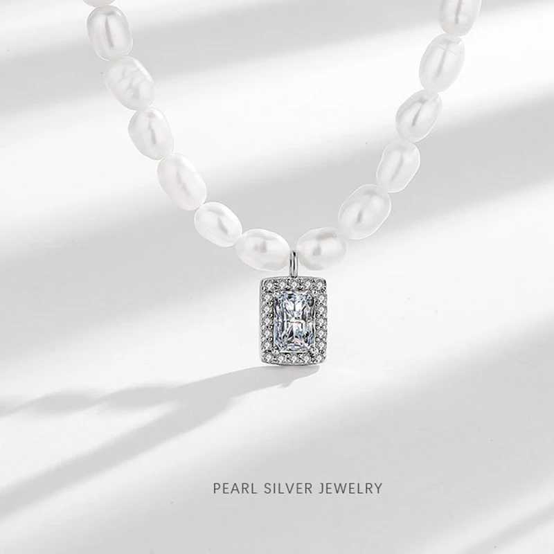 Elegent Luxury Double Layer Pearl Necklace for Women Crystal Pendent Female Choker Bling Wedding Womens Necklaces Jewelry GiftsX241009