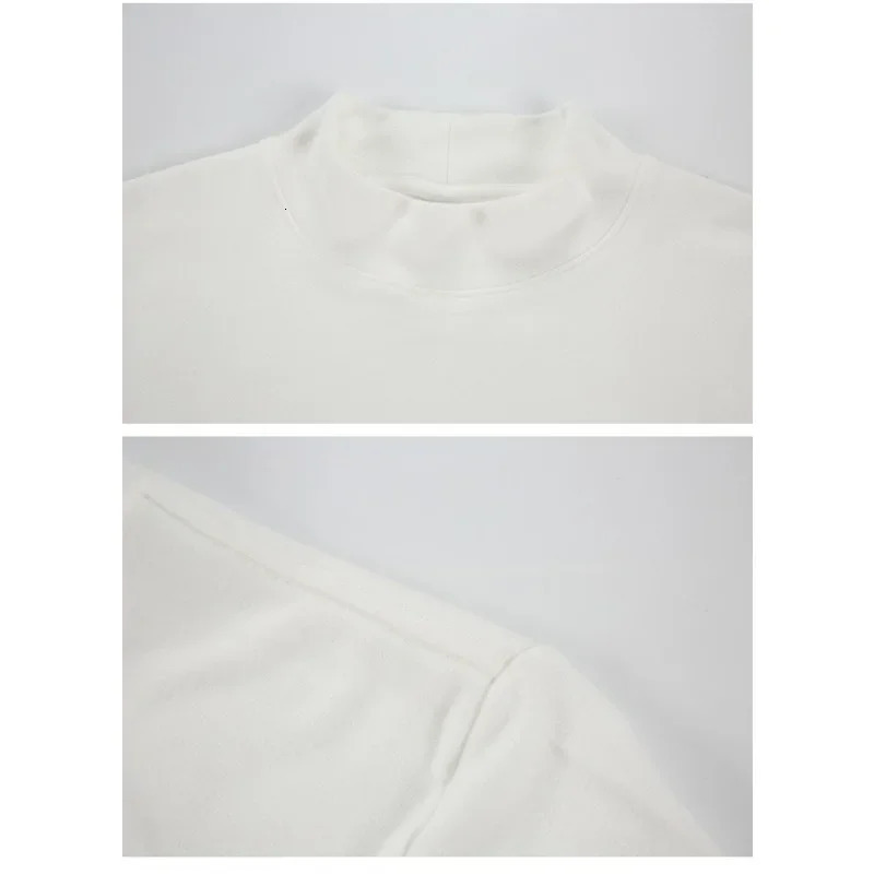 German Velvet Casual Warm Sweatshirt Mens Turtleneck Bottoming Shirt Longsleeved Tshirt Thermal Inner Layering Pullover Men 240930