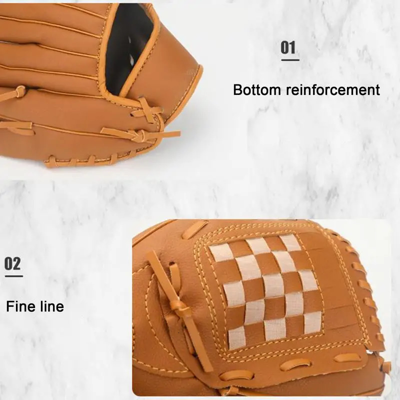 Baseball Glove Right Hand Throwing Baseball Gloves Baseball Catching and Pitching Training Tools for Baseball Beginner Youth 241010