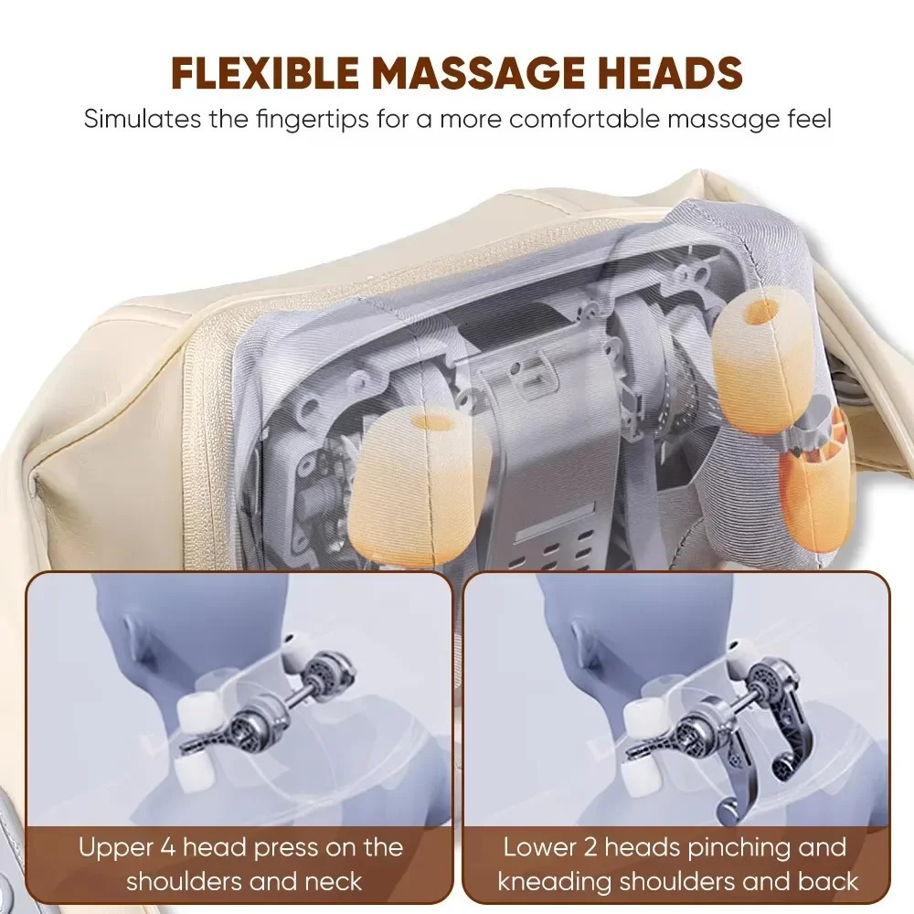 Spinal pain electric neck and shoulder pain massager compression massage neck muscle relaxation massage shawl 241008