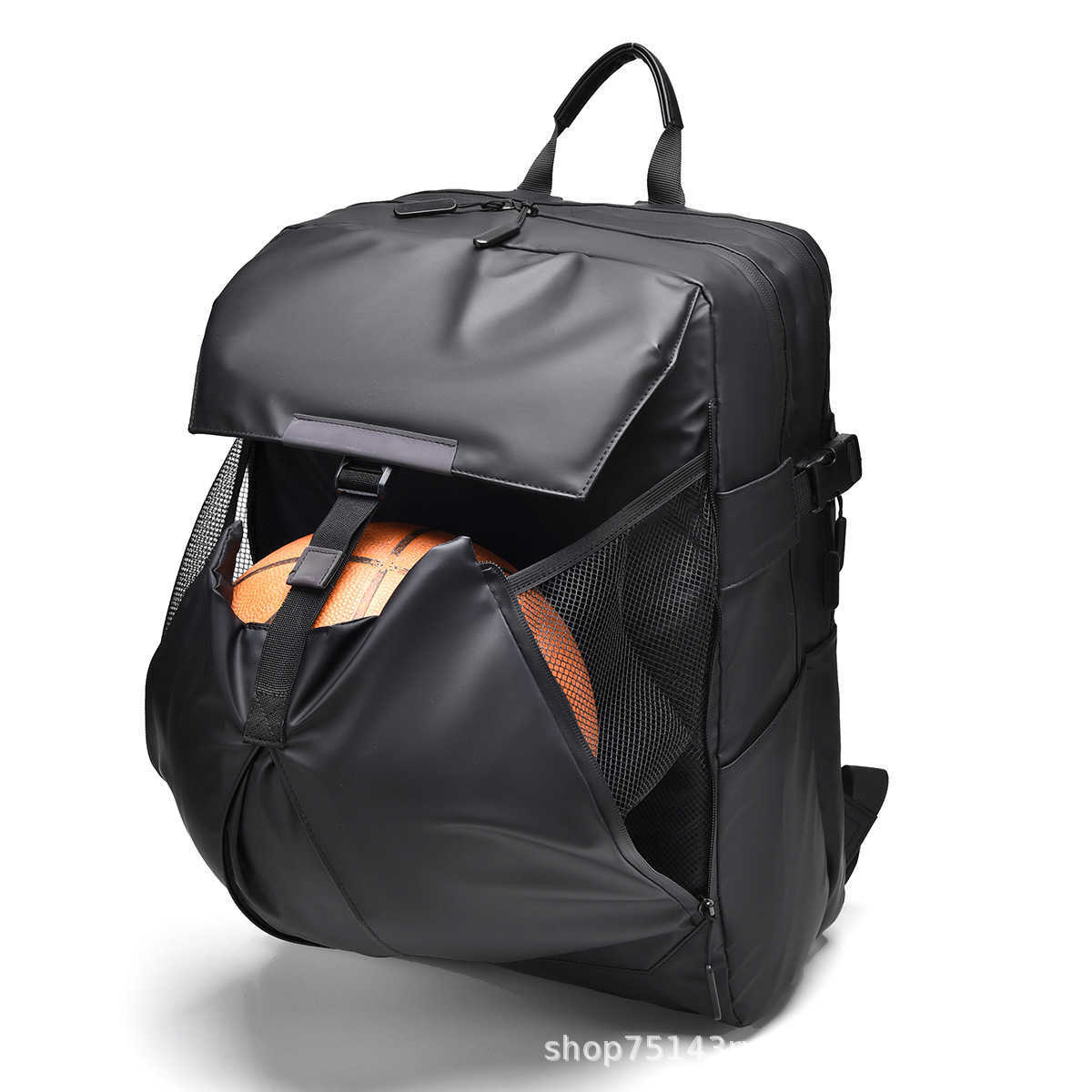 waterproof backpack, business computer, foreskin film, large capacity sports style backpack, basketball bag 241015