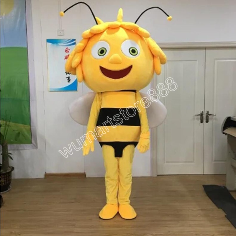 2024 Halloween Super Cute Character Bee Mascot Costume Birthday Party anime theme fancy dress Costume
