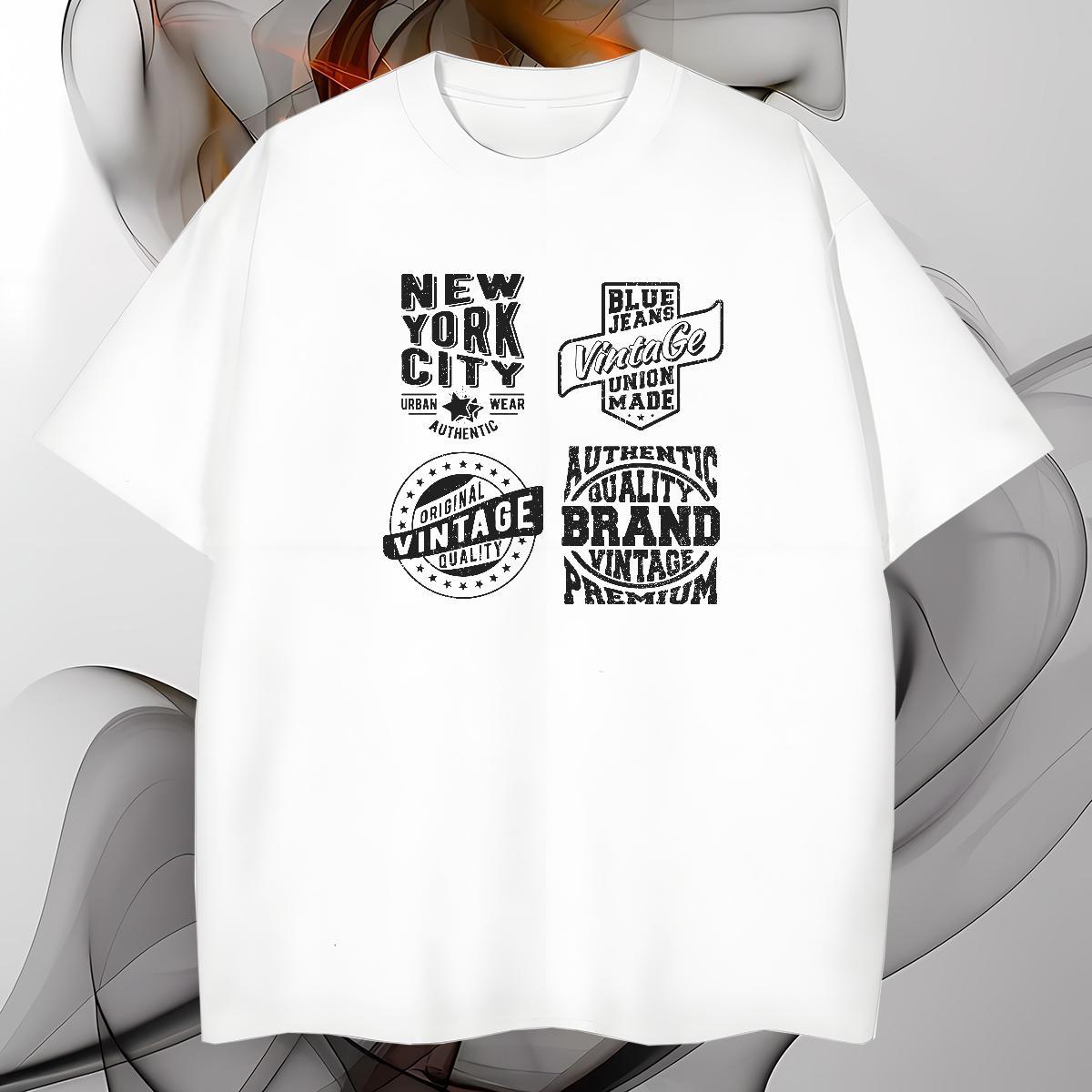 Cool Design T-Shirts for Men 230g 100% Cotton letter Sports Casual Customized O Neck Short Sleeves Men Tshirts DIY Polos