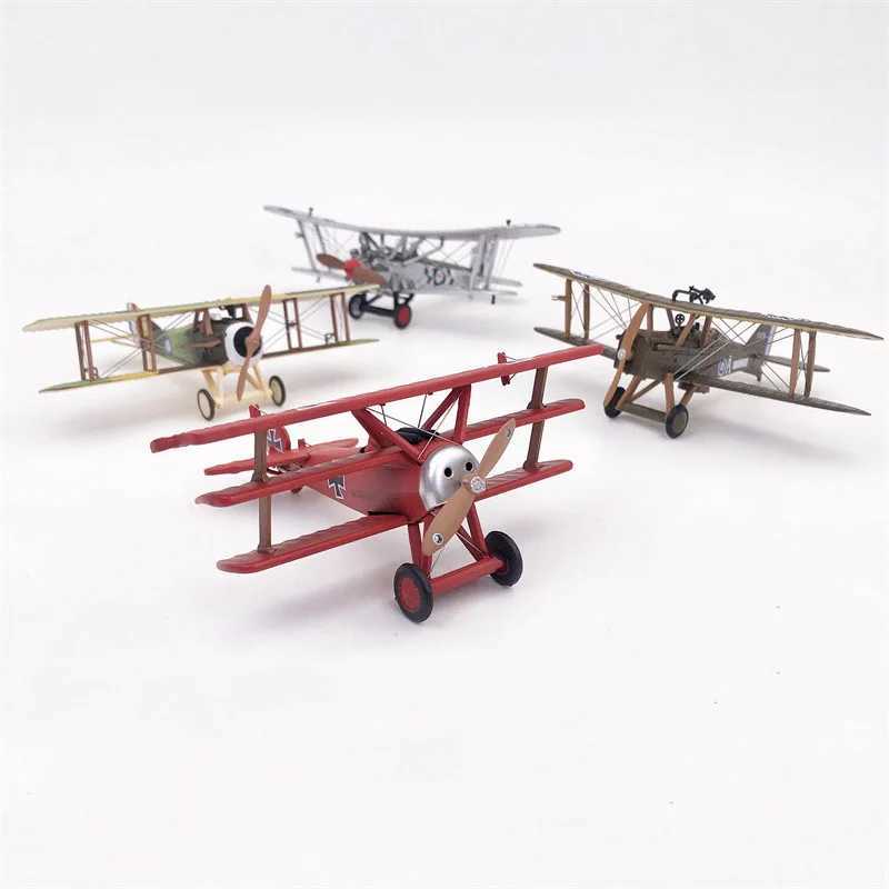 1 72 Scale Red Baron SE.5a Spade Bristol Bulldog Biplane Propeller Fighter Diecast Metal Airplane Plane Aircraft Model ToyXJ241010