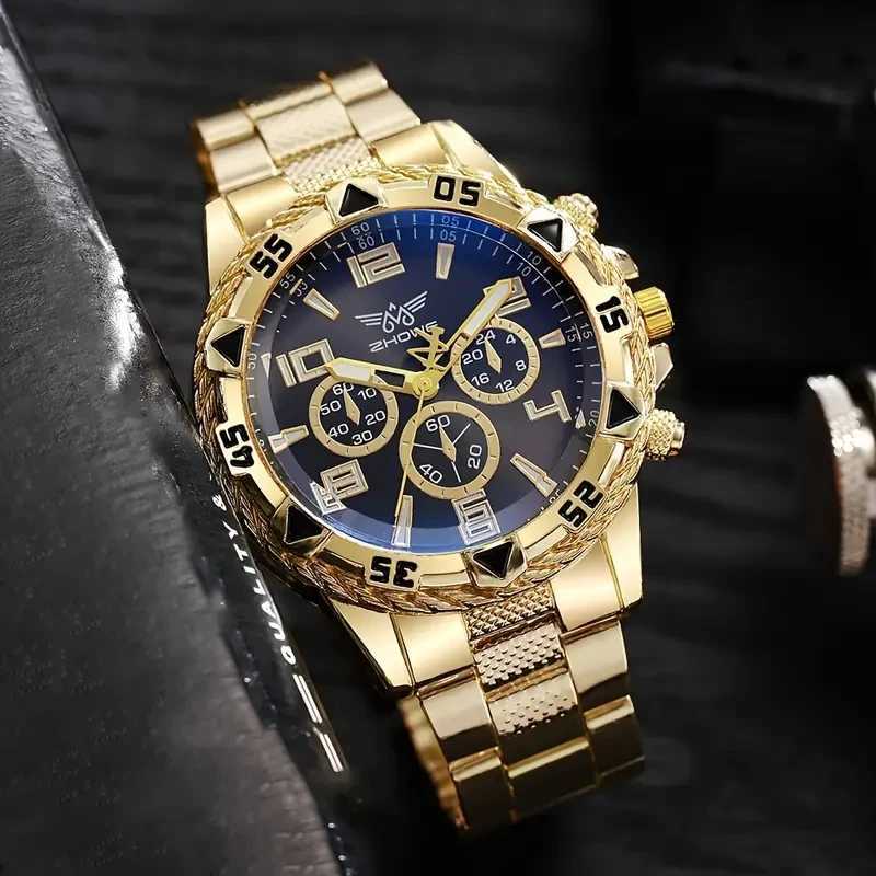 1Pcs Mens WatchLarge Dial Fashion Quartz Business WristwatchIeal Choice For GiftsX241010