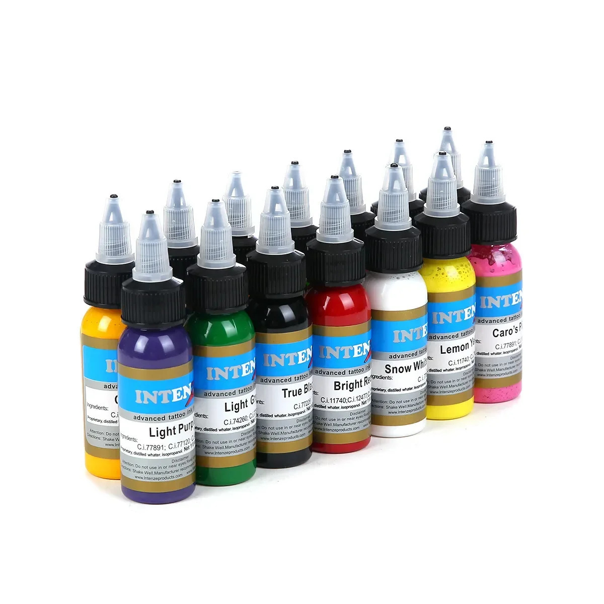 14 pieces of tattoo ink 30ML tattoo practice pigment for practicing skin natural permanent tattoo machine provides practice supplies for beginners 241