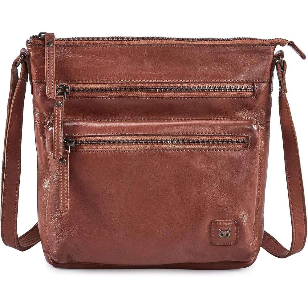 Small Crossbody Bags for Women Real Leather Purse Handbags Crossover Over the Shoulder Pocketbook