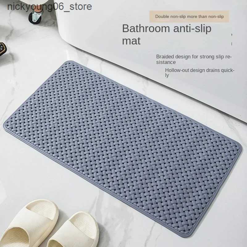 Non-Slip Bath Mats Environmentally friendly and odorless bathroom non-slip mat Shower bath mat Bath foot mat Toilet toilet suction cup soft L240910