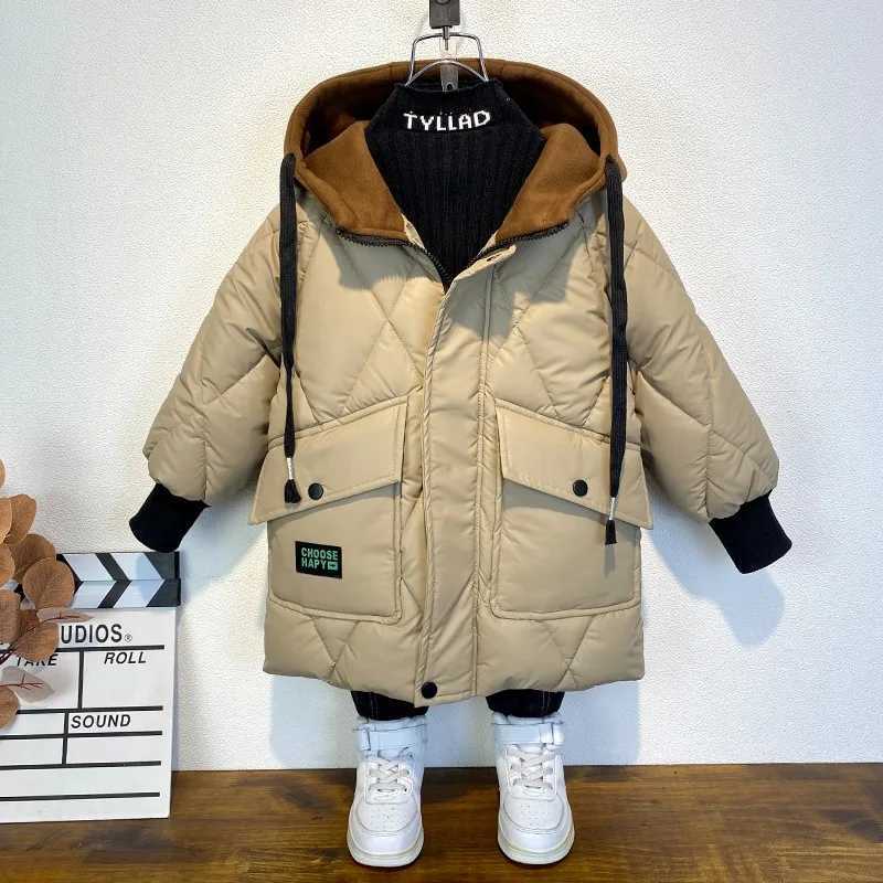 Down Coat Childrens winter down jackets boys toddlers girls clothing thick and warm hooded jackets Parka youth clothing outerwear snow jackets H241010
