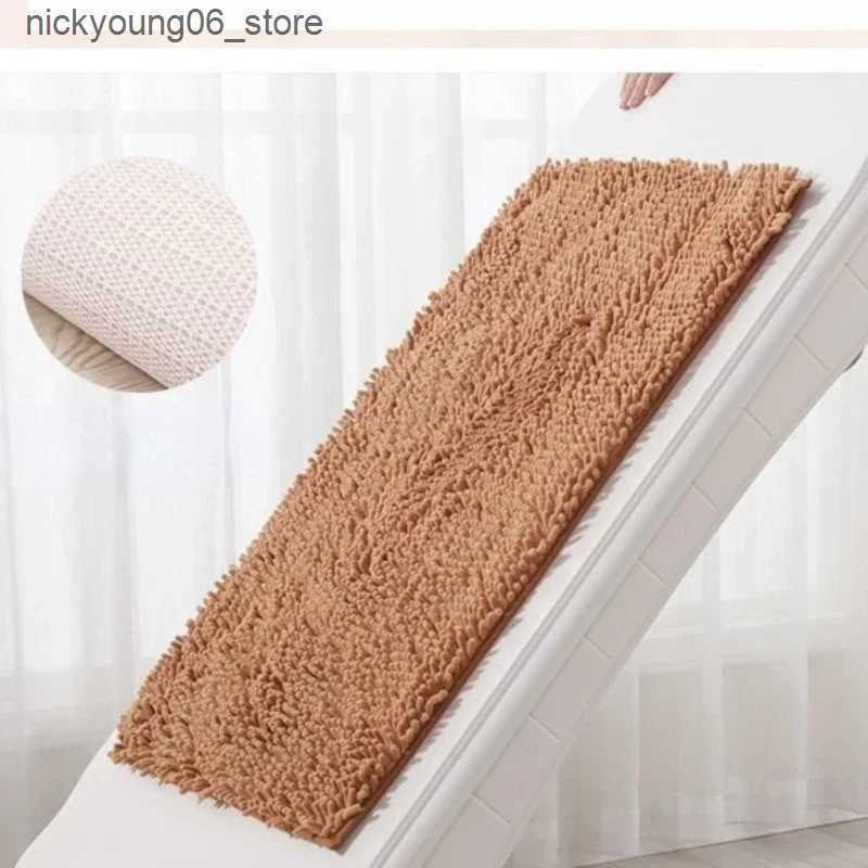 Non-Slip Bath Mats NEW Chenille Floor Mat Absorption Bath Mats Non Slip Bathroom Carpets Memory Foam Bath Rug Rectangle Toilet Floor Mat Wholesale L24