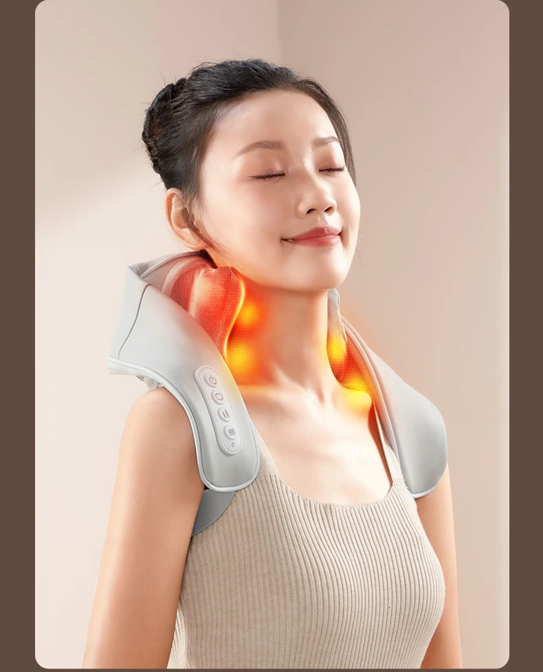 Multi functional neck and shoulder massager with lifespan finger pressure electric shoulder and neck massager reduces pain 241008