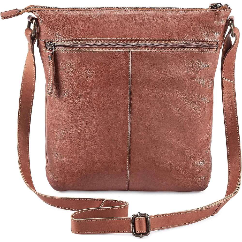Crossbody Bags for Women Real Leather Purse Handmade Vintage Crossover Shoulder Pocketbook