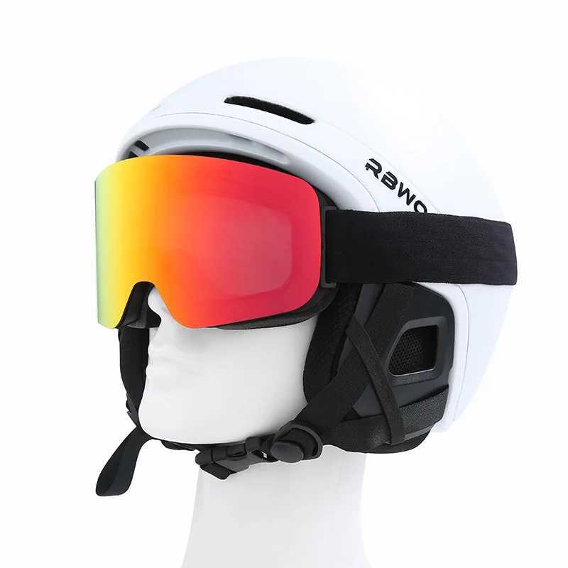 Cylindrical genuine film skiing goggles REVO double-layer anti fog goggles Snow goggles can block Myopia/HX16 eyeless skiing goggles CL241010