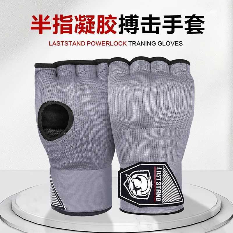 Boxers inner gloves half finger gel boxing gloves Muay Thai MMA Taekwondo martial arts boxing speed bag training W241010