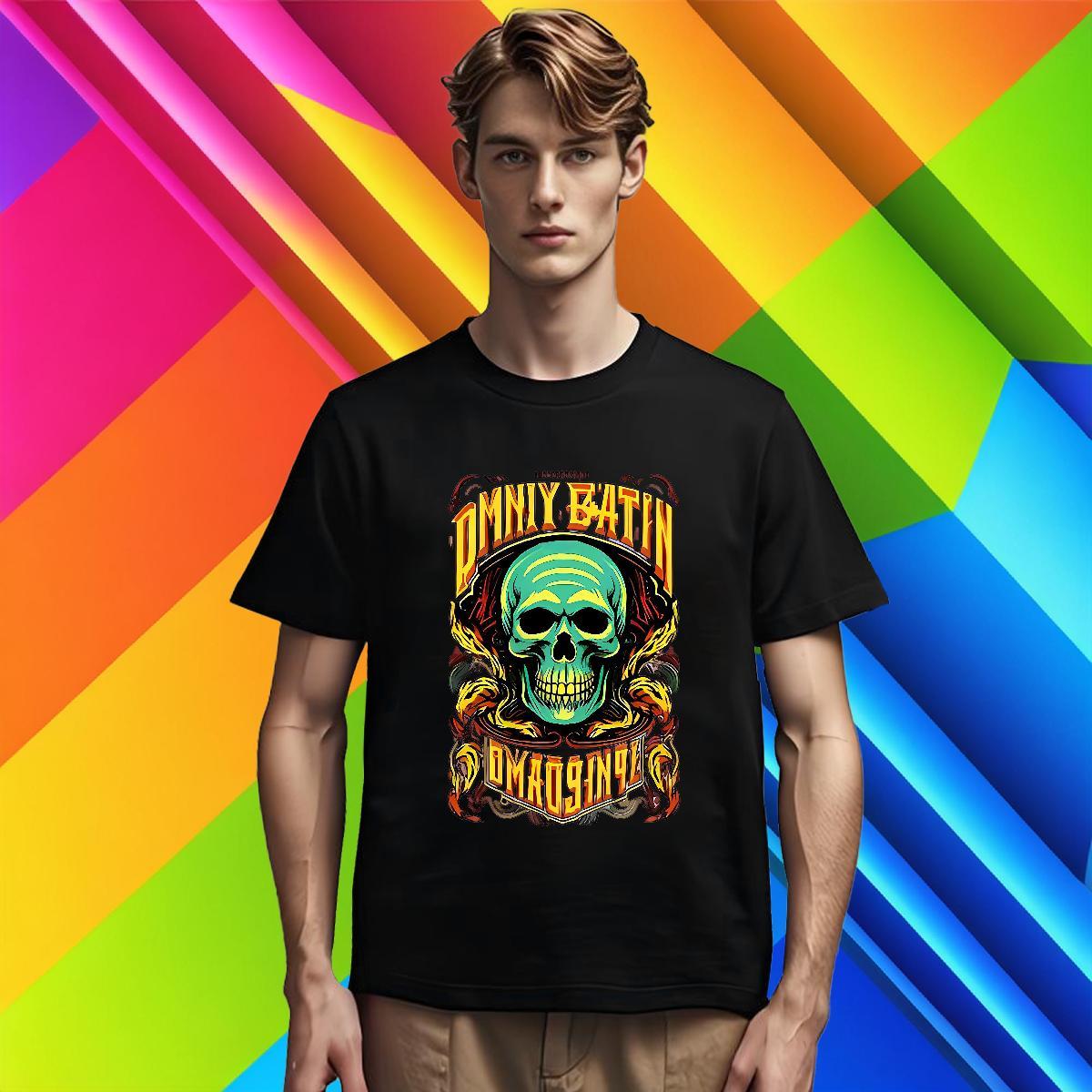 Cool T Shirt For Man 100% Cotton 230g skull Daily Wear Custom Print Plus Size Breathable Soft Tshirts Free Shipping Polos