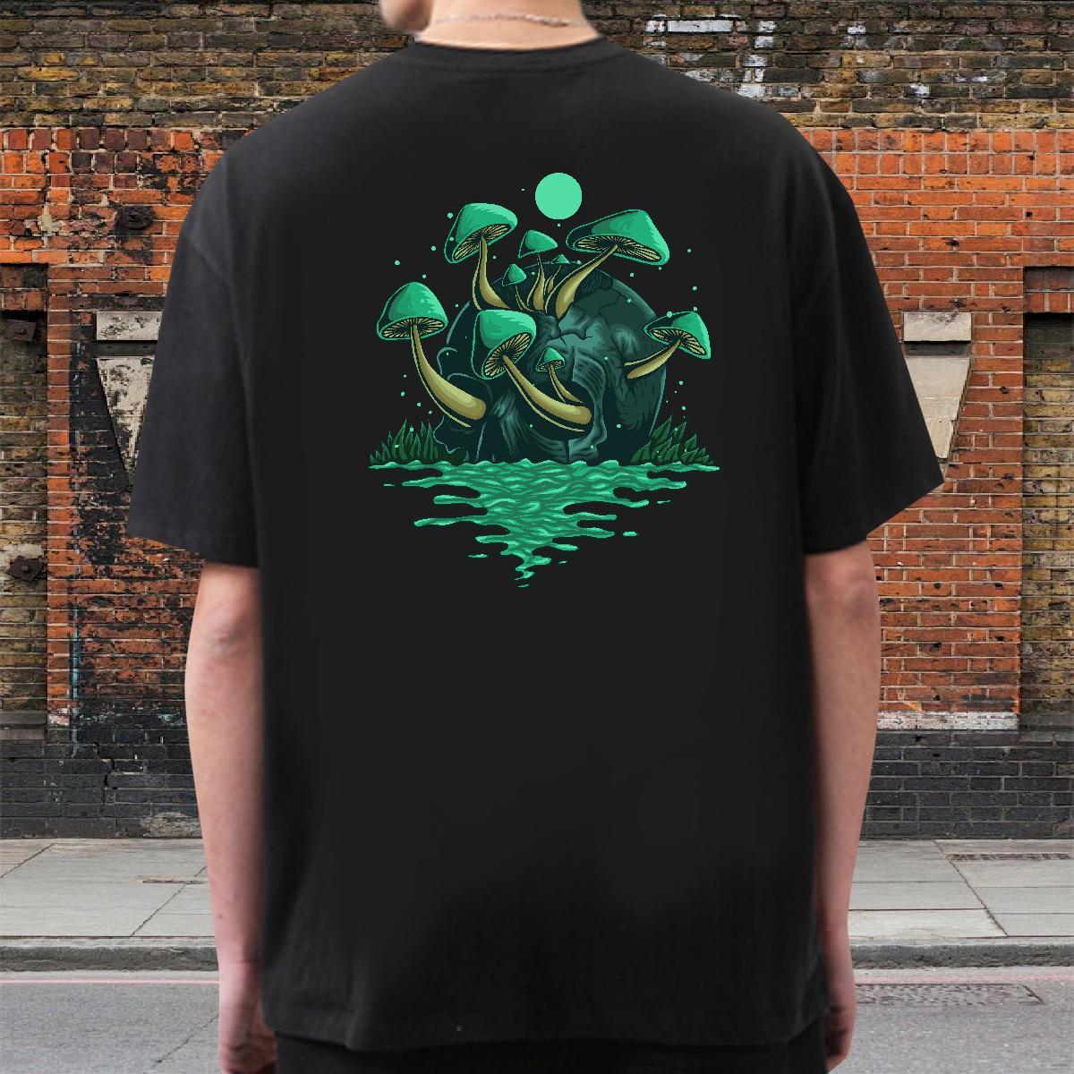 Cool T Shirts Men 230g Cotton skull Casual Customized Print Breathable Mens Tshirts 2024 Designer Top Tees