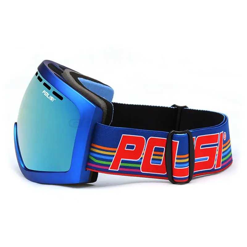 POLISI professional ski goggles polarized double-layer anti fog lenses ski goggles winter outdoor mountain goggles CL241010