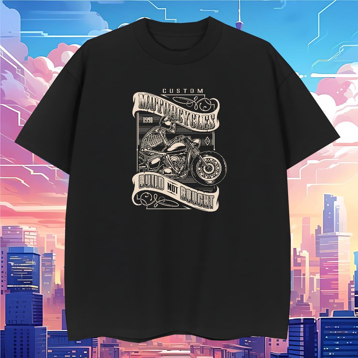 TOP Quality Mens T Shirts 100% Cotton 230g skull Casual Beach Plus Size Custom O Neck Short Sleeves Men Tops Tees Brand Polos