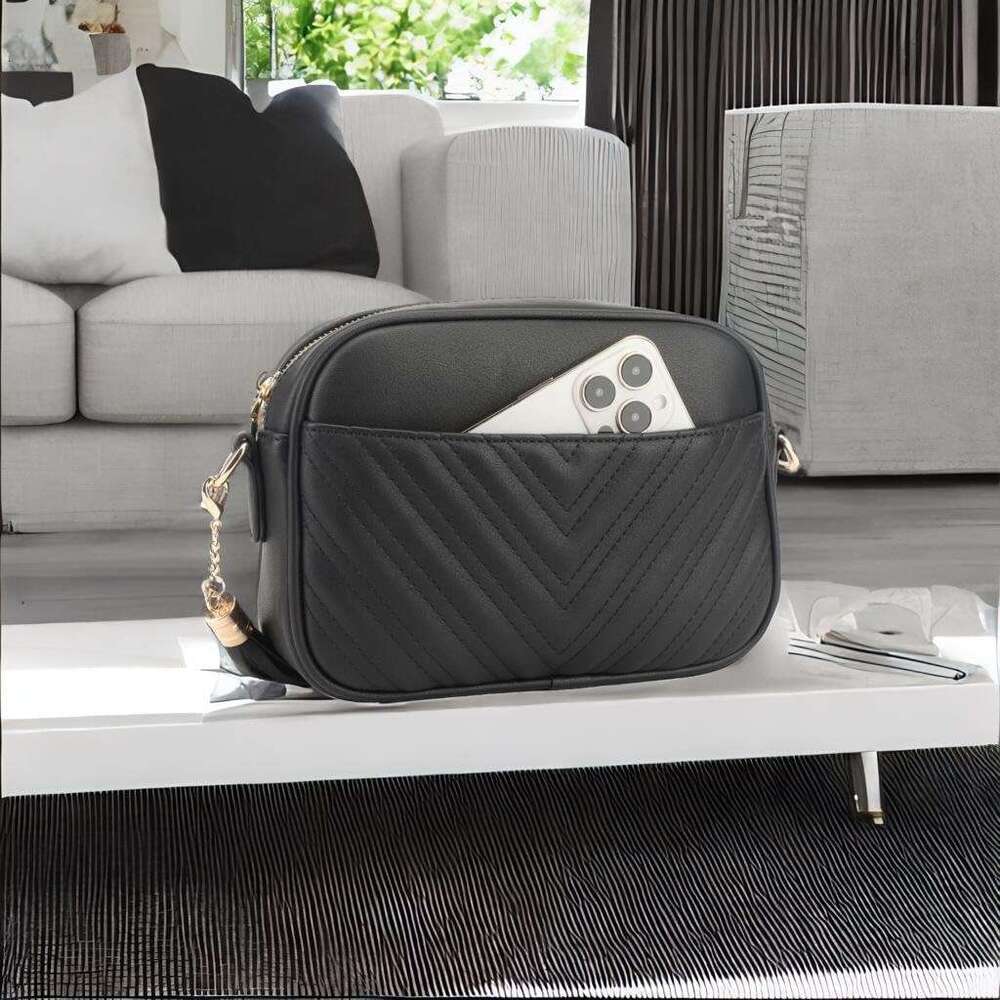 Quilted Crossbody Bag, Trendy Design Shoulder Purse