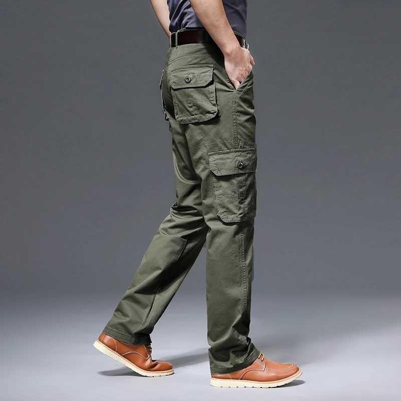 Spring mens cargo pants cotton workwear autumn new style climbing outdoor casual loose mens Pantalones Hombre W241009