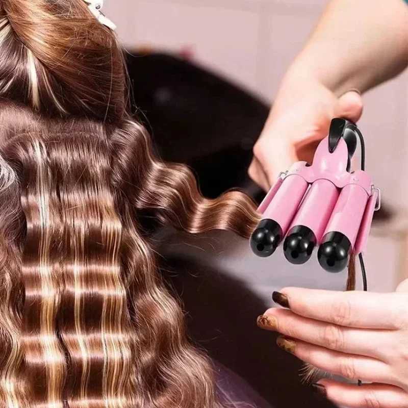 Professional Hair Curling Iron Ceramic Triple Barrel Hair-Curler Irons Hair Wave Waver Styling Tools Hair Styler Wand for WomanXJ241010