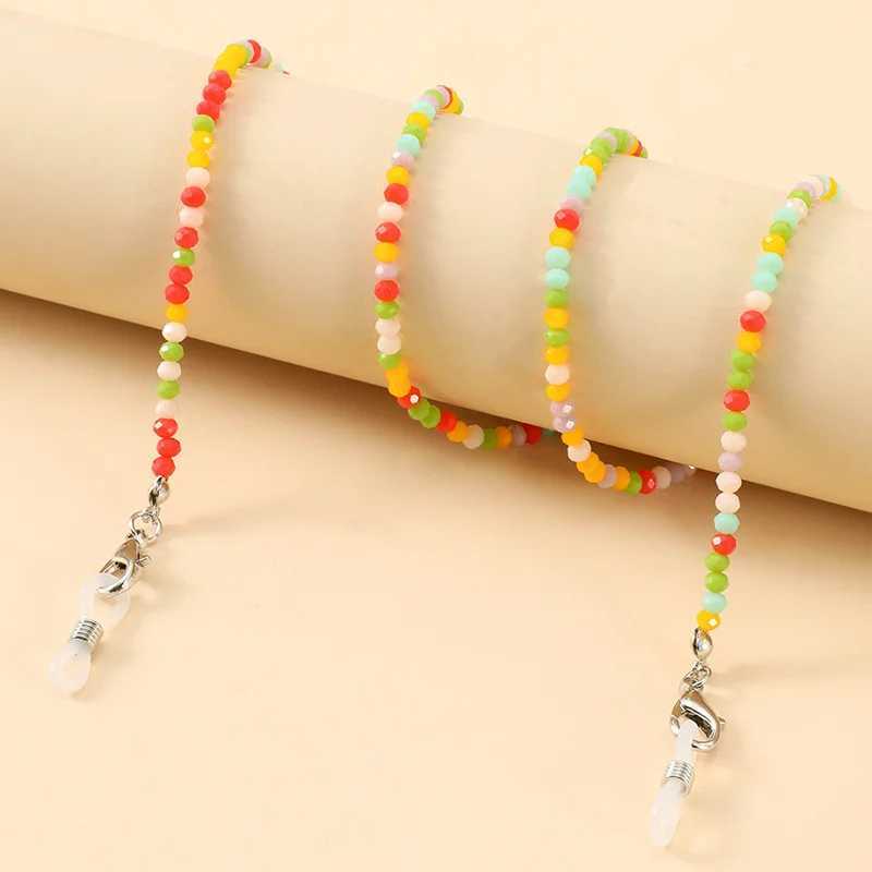 ORZTOON Fashion Boho Colorful Crystal Beads Eyeglass Neck Chain Necklace For Women Simple Sunglasses Necklaces Female JewelryX241010