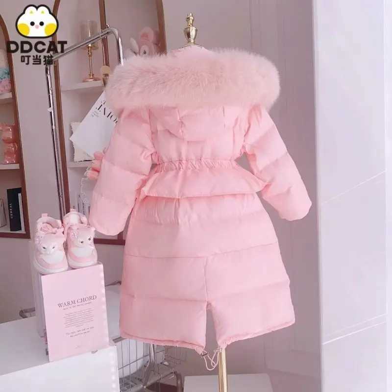 Down Coat New Childrens Park Winter Hoodie Womens Jacket Winter Clothing Warm Thick Velvet Hoodie Baby Coat H241010