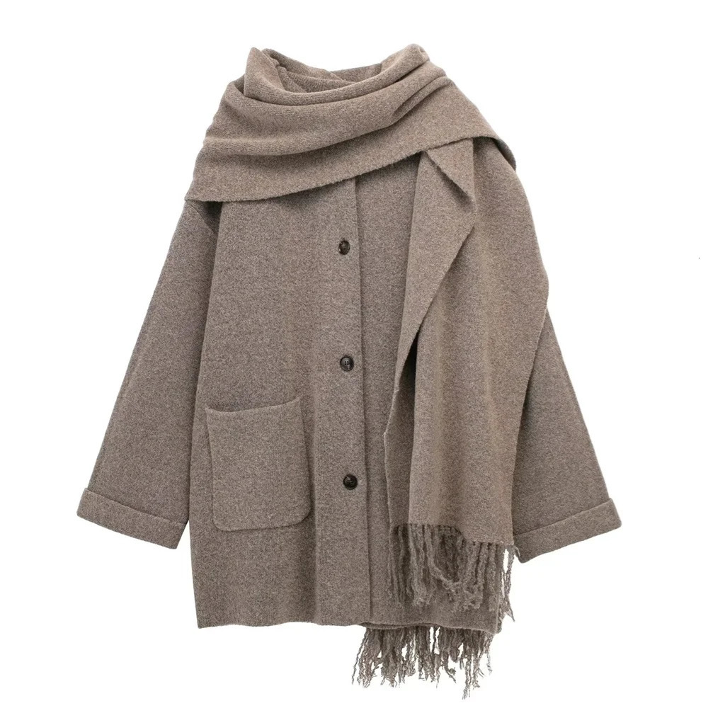 UNIZERA 2023 Winter Product Womens Fashion and Casual 100 Pairs Scarf Short Knitted Coat 240930