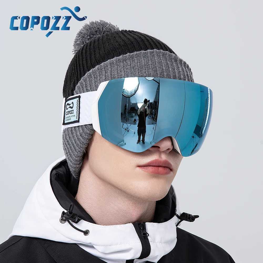 COPOZZ brand professional ski goggles double-layer anti fog UV400 mens winter snowmobile goggles CL241010