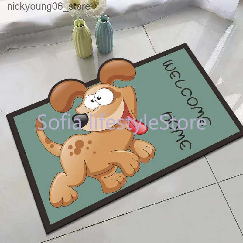 Non-Slip Bath Mats Cartoon Shaped Bathroom Floor Mat Diatom Mud Cushion Toilet Door Absorbent Bathroom Foot Mat Foot Mats L240910