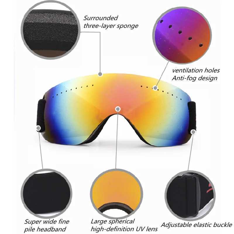 Ski goggles double-layer UV400 anti fog large ski mask polarized lens CS glasses skiing mens motorcycle ski board goggles CL241010