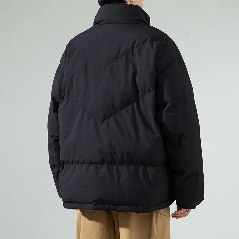 Fashionable mens winter jacket inflator Parka clothing thick lining Parka outdoor warm snow mens long padded jacket 3XL 241007